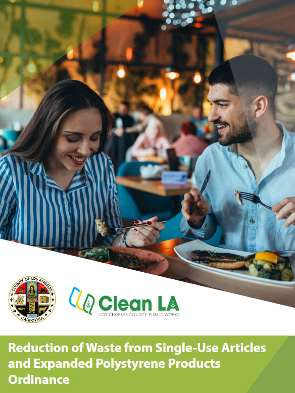 Brochure for Reduction of Waste from Single-Use Articles and Expanded Polystyrene Products Ordinance